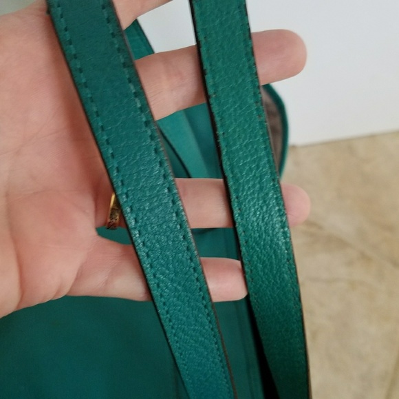 MICHAEL KORS Turquoise Teal Sea Green Tote Purse - Picture 4 of 4